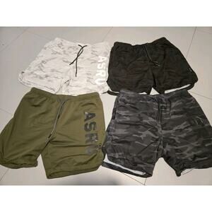 ASRV Lined 7" Men’s Camo Shorts Performance Gym Workout Size XL Lot